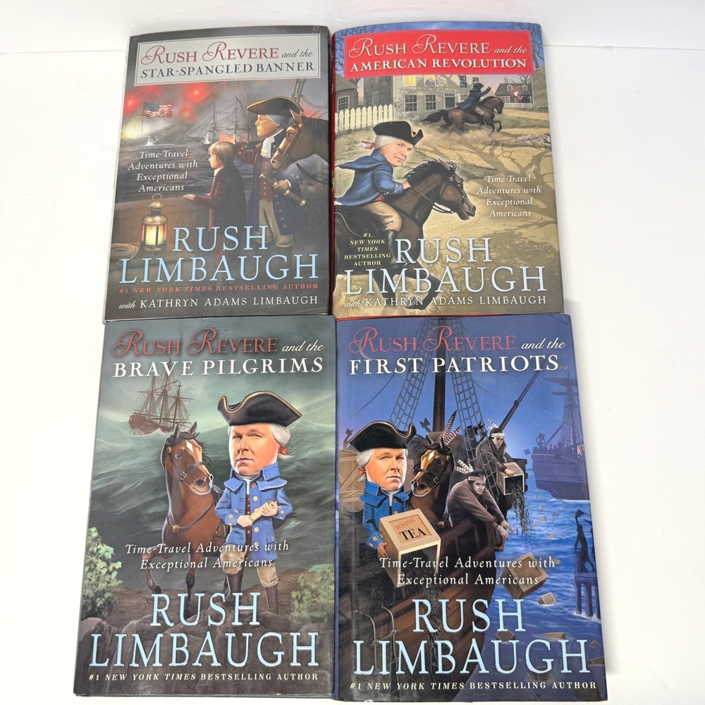 Rush Revere Series Hardcover Book Lot of 4 Rush Limbaugh American History Kids